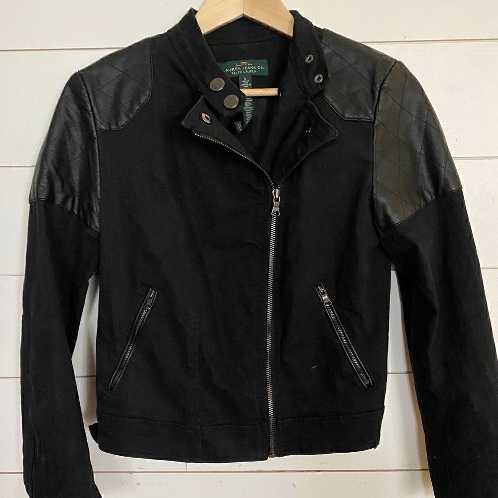 Lauren Ralph Lauren | Cotton Blend Moto Jacket | 6